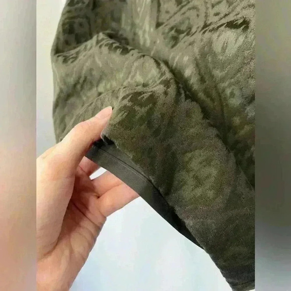 Banana Republic Women’s Olive Green Textured Mini Preppy Prep Cotton Skirt 0 - Picture 3 of 10